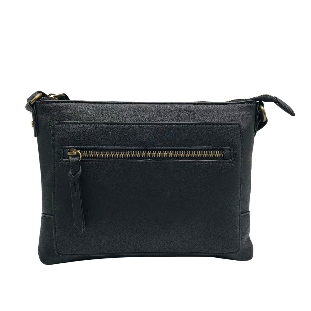 Style & Co Black East West Hudsonn Crossbody Bag